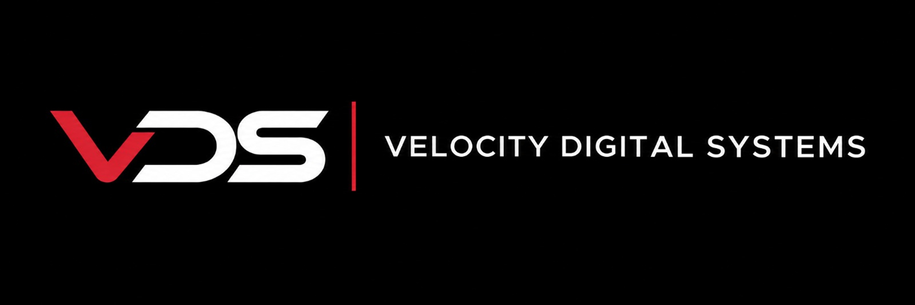 VDS Velocity Digital Systems red and white wordmark